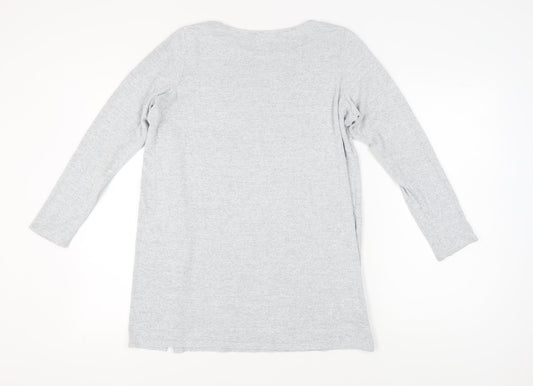 Marks and Spencer Grey Women's Long Sleeve Top UK 14