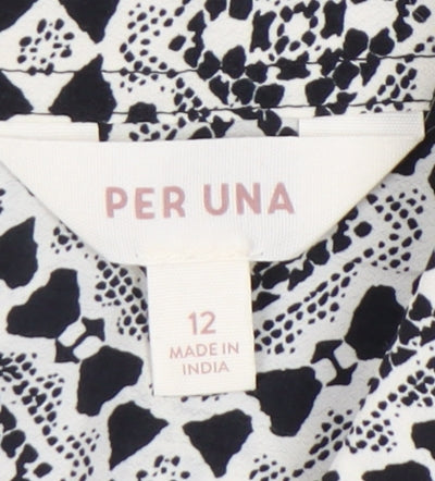 Womens UK Size 12 Marks and Spencer Black Basic Blouse