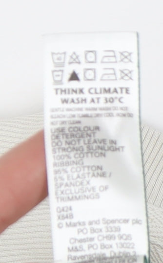 Womens UK Size S Marks and Spencer White Pullover Sweatshirt