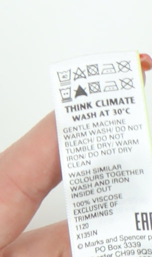 Marks and Spencer Women's Blue Animal Print Shorts, Size 8