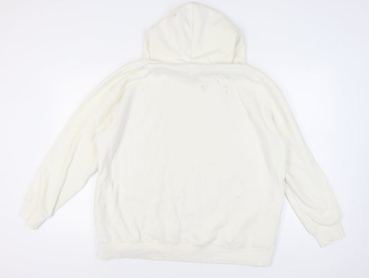 H&M Women’s Ivory Hoodie S Front Pocket