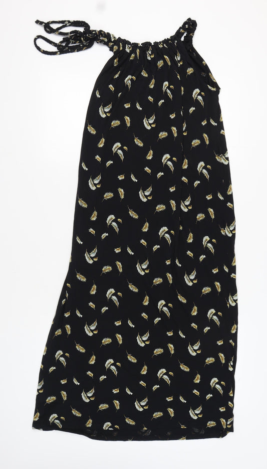 Next Women's Black Halter Dress, Size 8, Summer Chic