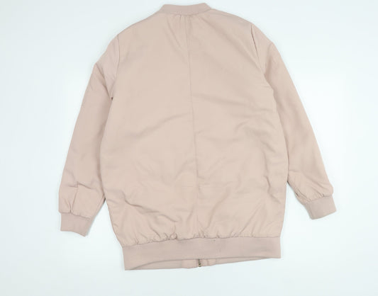 Miss Selfridge Women's Pink Bomber Jacket UK 10