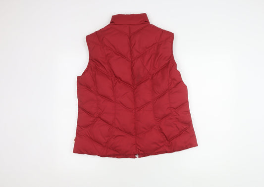 Womens UK Size L Marks and Spencer Red Puffer Jacket