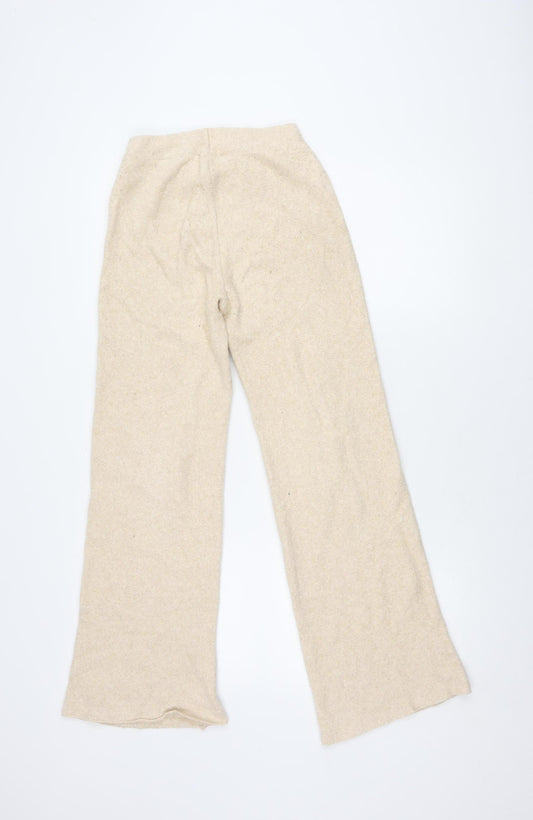 Womens UK Size S Zara Beige Trousers
