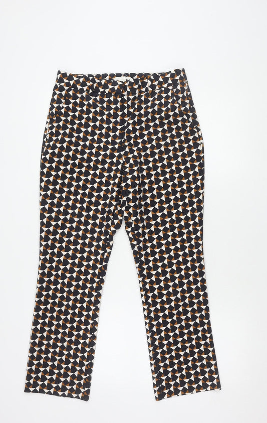Additional front view of H&M Multicoloured Geometric Trousers M