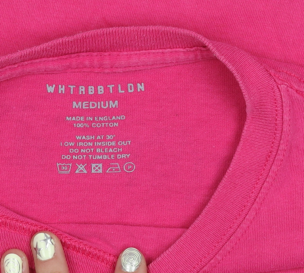 WHTRBBTLON Pink Unisex Music T-Shirt Medium