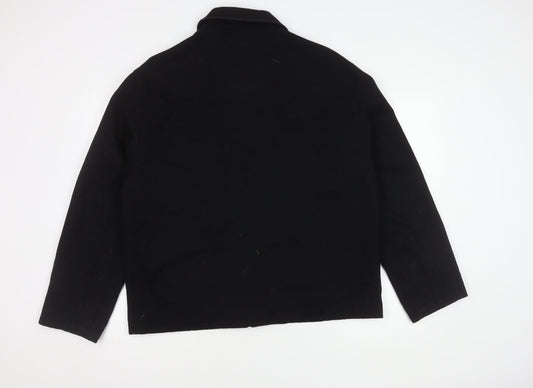 Mens UK Size L River Island Black Basic Jacket