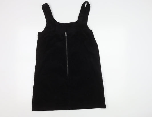 New Look Women's Black Pinafore Dress - Size 14 Sleeveless