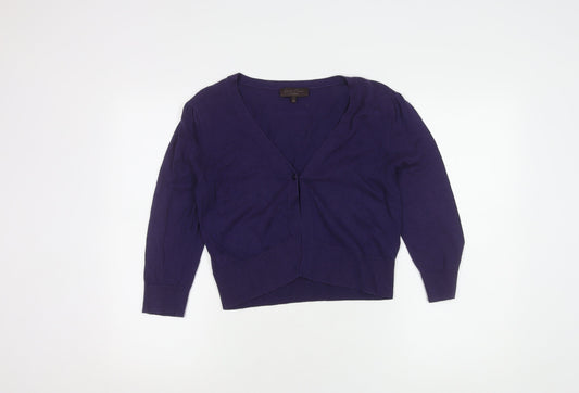Womens UK Size M Great Plains Purple Cardigan Jumper
