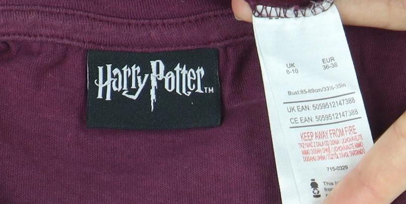 Harry Potter Women's Purple T-Shirt Nightshirt Size 10-12
