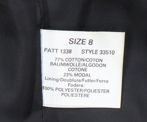 Windsmoor Women's Black Velvet Blazer, Size 8, Formal