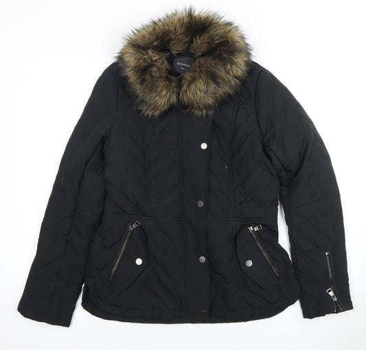 Womens UK Size 12 NEXT Black Puffer Jacket