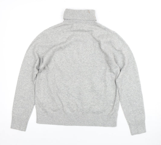 Marks and Spencer Men's Grey XS Roll Neck Jumper