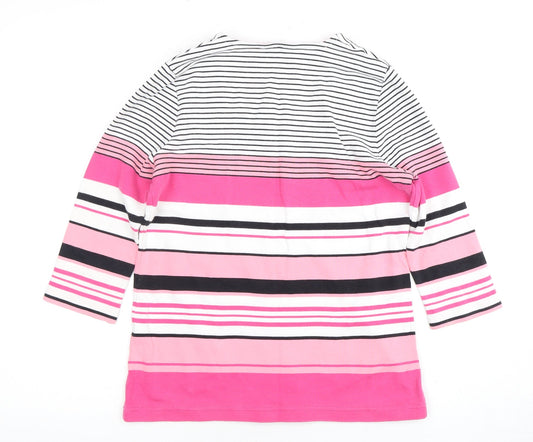 Womens UK Size 10 DASH Multicoloured Tunic T-Shirt
