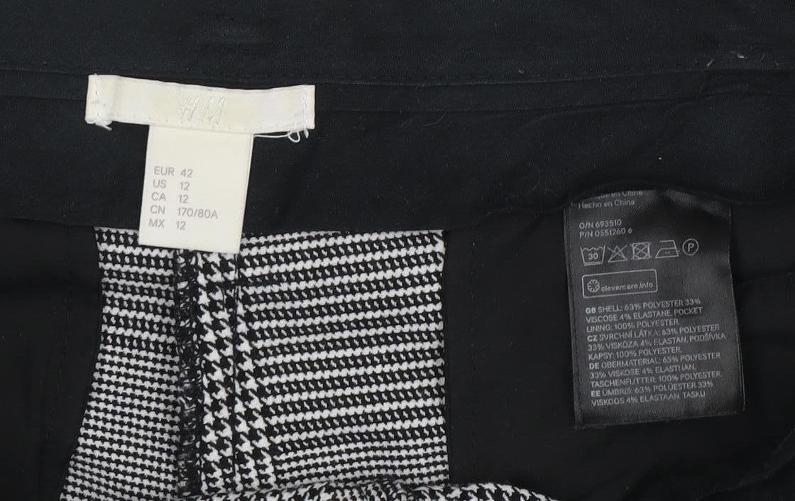 Womens UK Size 14 H&M Black Trousers