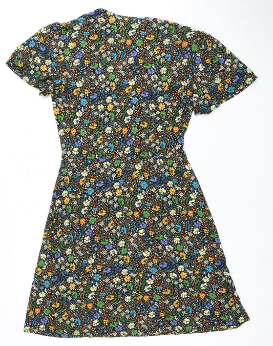 Next Women's Floral Multicoloured Dress Size 10