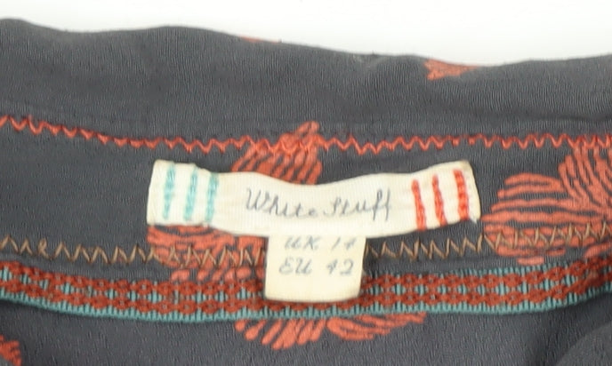 Womens UK Size 14 White Stuff Multicoloured Basic Button-Up