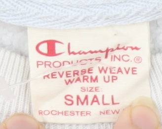 Mens UK Size S Champion White Pullover Sweatshirt