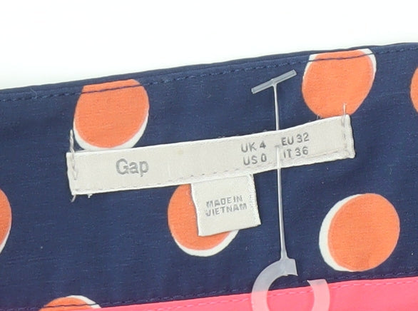 Gap Women's Blue Polka Dot Skater Skirt Size 4