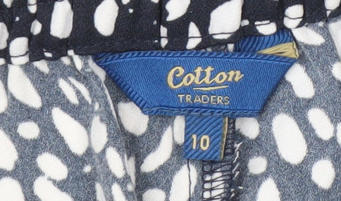 Womens UK Size 10 Cotton Traders Blue Trousers