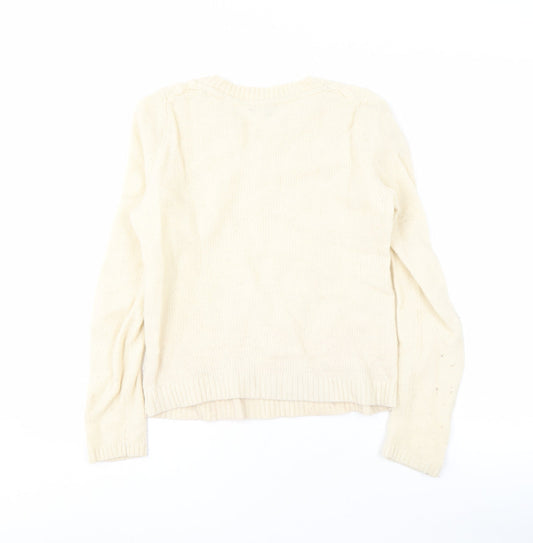 Womens UK Size S Tommy Hilfiger Ivory Pullover Jumper