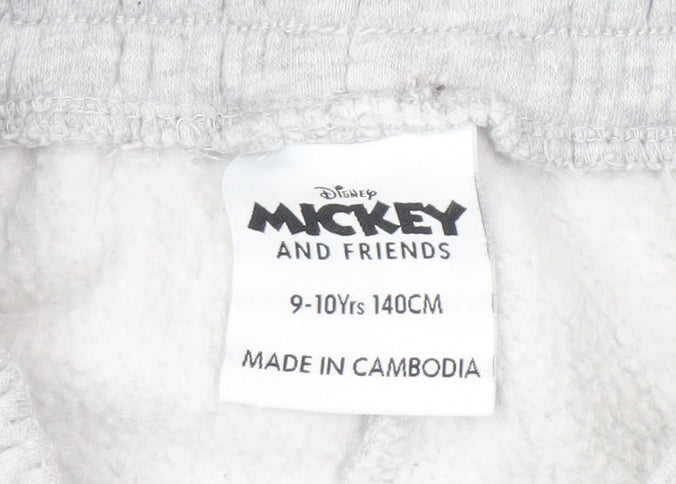 Disney Girls Grey Jogger Trousers 9-10 Years - Donald Duck