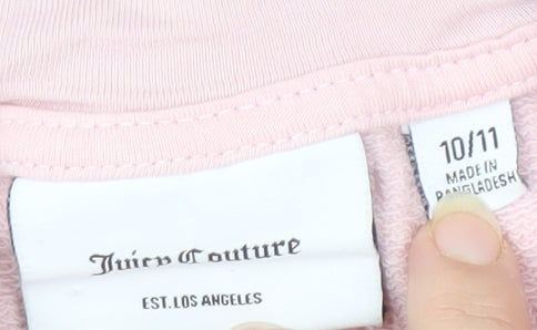 Juicy Couture Girls Pink Full Zip Hoodie 10-11 Years