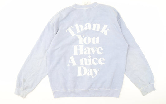 Urban Outfitters Unisex Blue Pullover Sweatshirt S