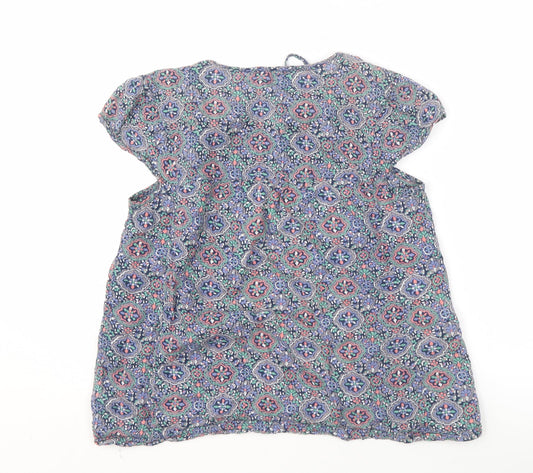 Womens UK Size 10 Fat Face Multicoloured Basic T-Shirt