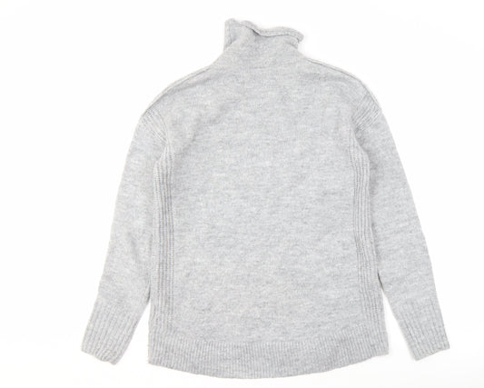 GAP High Neck Grey Jumper - M, Women's Fashion