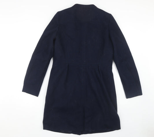 Womens UK Size S Mango Blue Overcoat