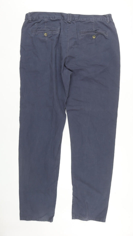 Kangol Men's Blue Chino Trousers, Size 40