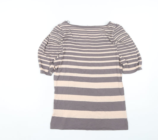 Womens UK Size 12 Marks and Spencer Beige Basic Blouse
