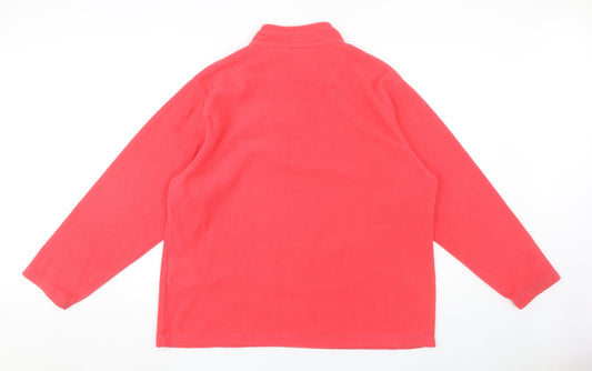 Regatta Women's Red Fleece Zip Sweatshirt Size 20
