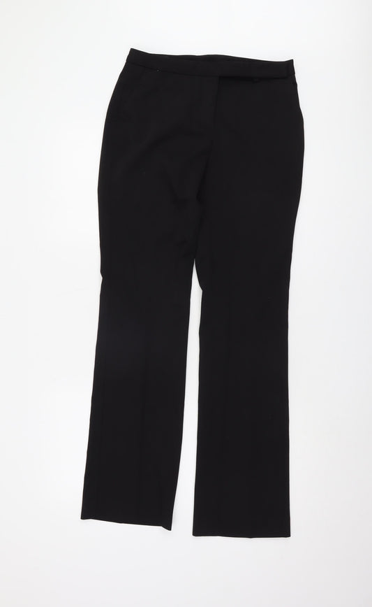 Womens UK Size S Zara Regular Fit Formal Workwear Black Trousers