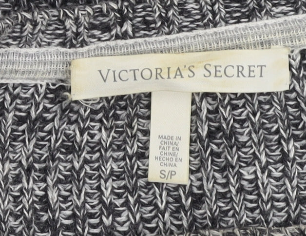 Victoria's Secret Women's Grey Chunky-Knit Pullover Jumper