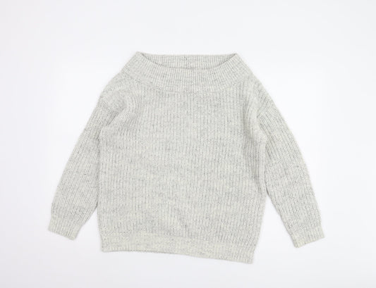 Womens UK Size S New Look Grey Pullover Jumper