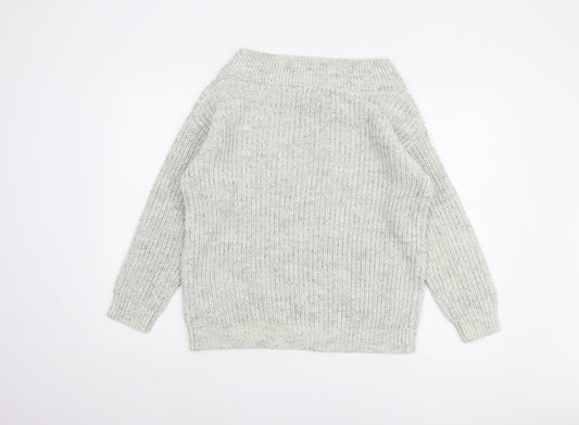 Womens UK Size S New Look Grey Pullover Jumper