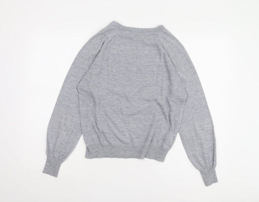 Womens UK Size XS Mango Grey Pullover Jumper