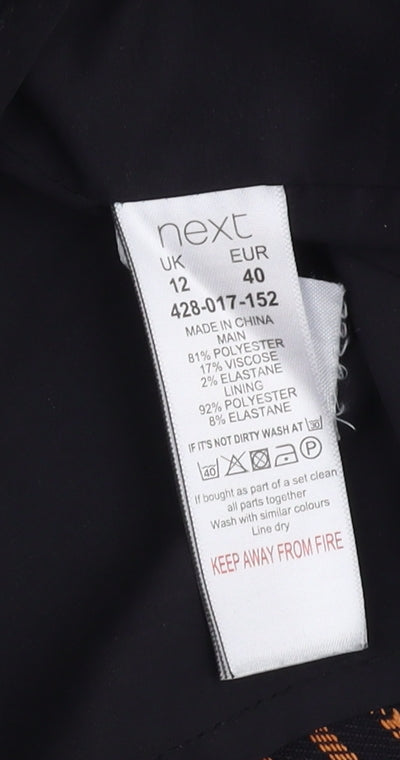 Next Women's Black Polka Dot Shift Dress Size 12