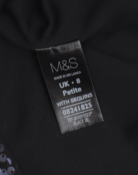 Marks and Spencer Women's Black Sequin Dress, UK 8