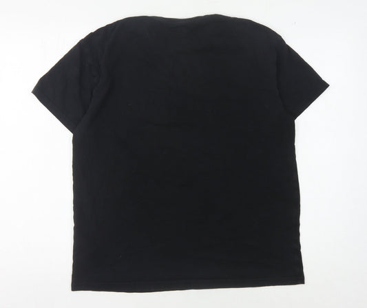 Vans Men's Black Medium T-Shirt with Logo Graphic
