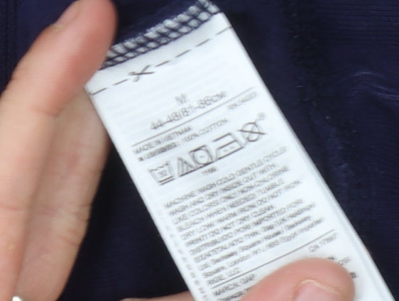 GAP Men's Blue Collared Jumper Size M