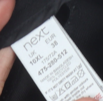 Womens UK Size 10XL NEXT Relaxed Fit Business Casual Black Trousers