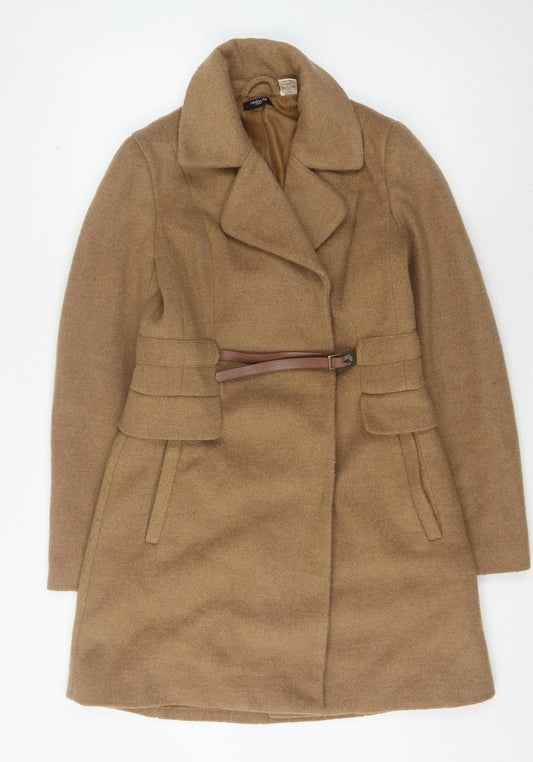 Womens UK Size 10 La Redoute Brown Overcoat