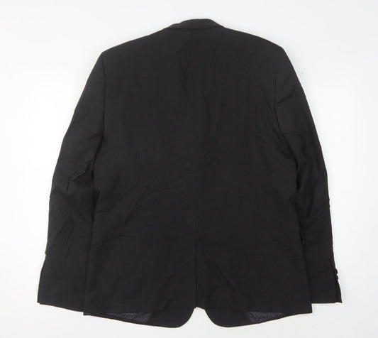 Mens UK Size 42 ASOS Regular Black Suit Jacket