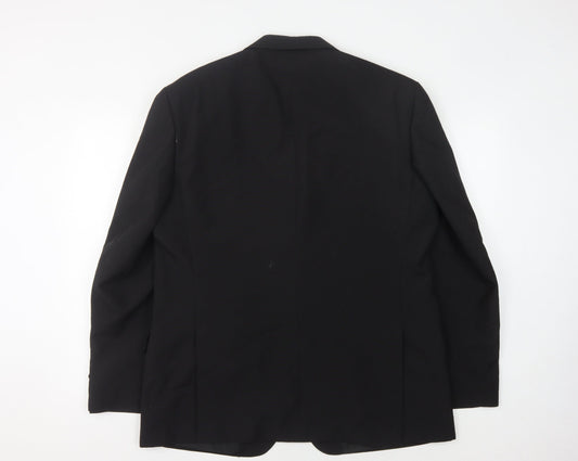 Mens UK Size 44 Burton Regular Black Suit Jacket