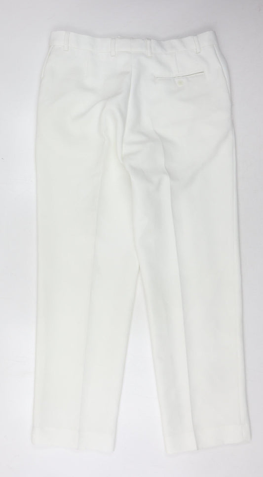 Emsmorn Men's White Dress Pants - 36 Waist