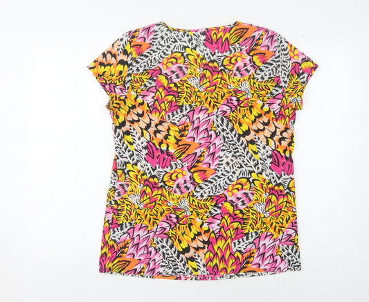 Womens UK Size 10 Only Multicoloured Basic T-Shirt